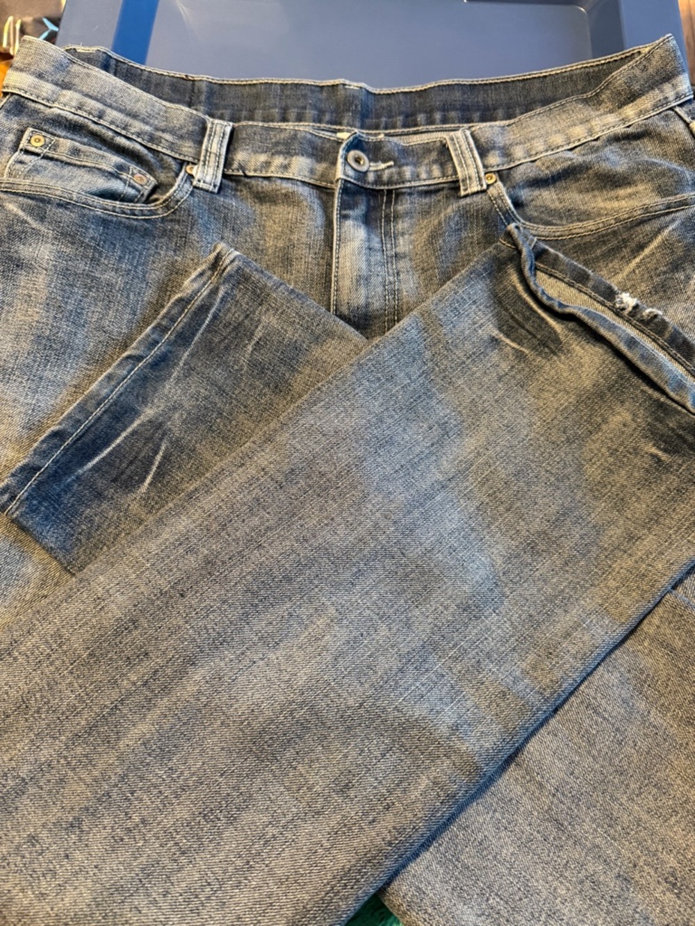 Flypaper Men's Classic Blue Denim Jeans - Casual Straight Fit
